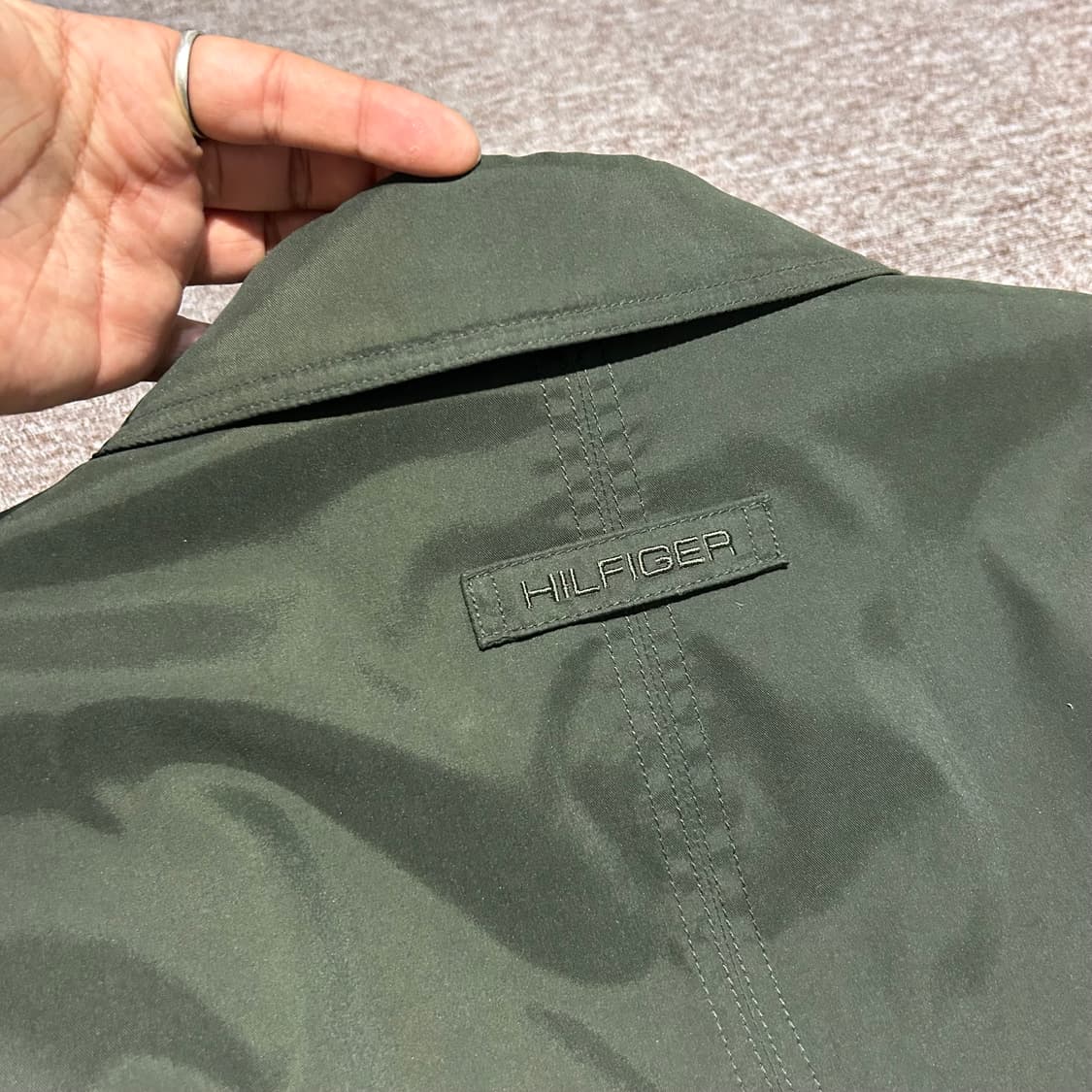 XXXL) 타미힐피거 올리브 안감퀄팅 자켓 빅사이즈 상품이미지6