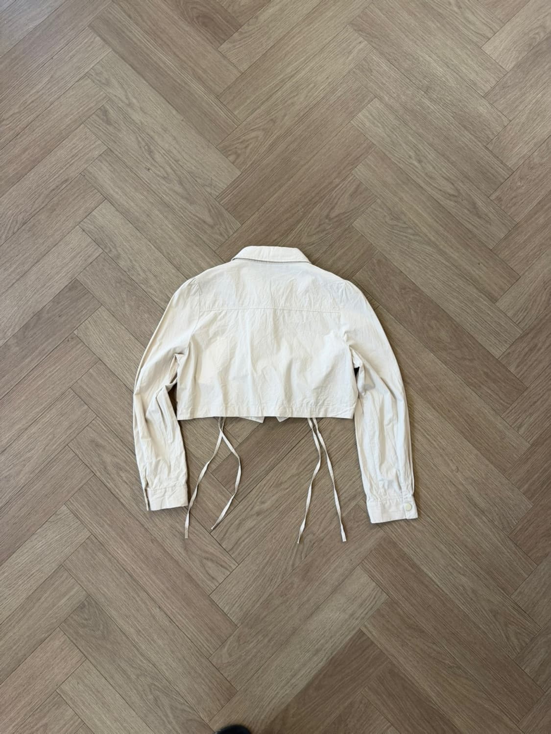 ivory snap crop shirt 상품이미지9