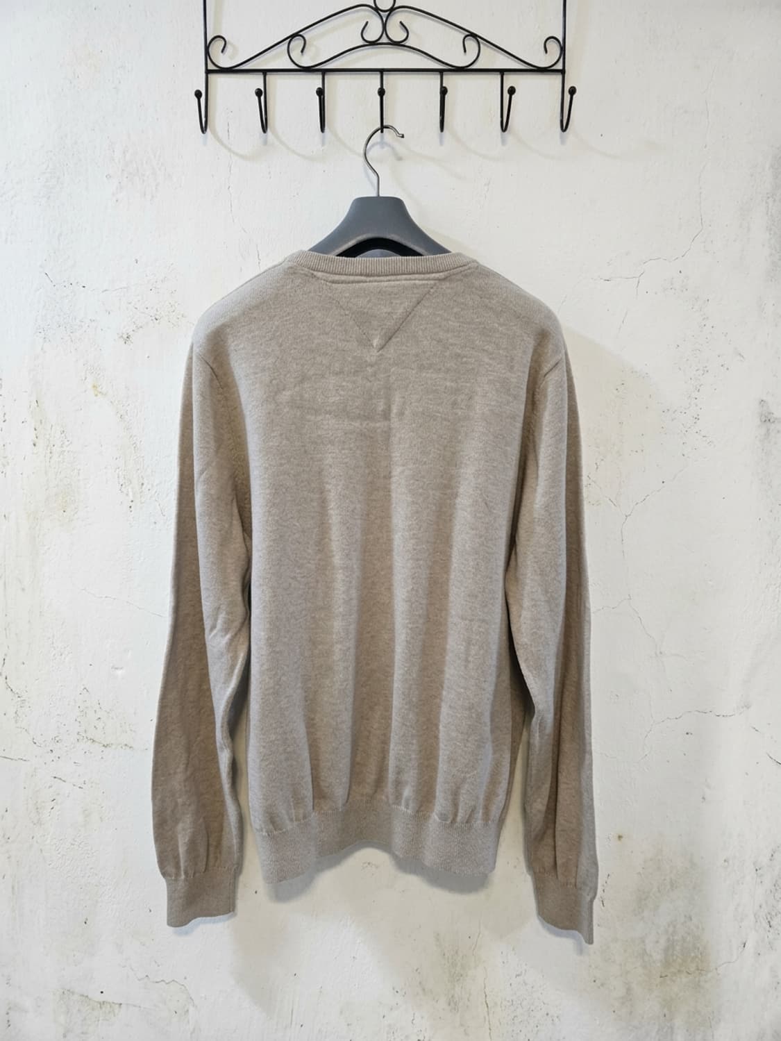 타미힐피거 브이넥 니트 L 베이지 상품이미지2