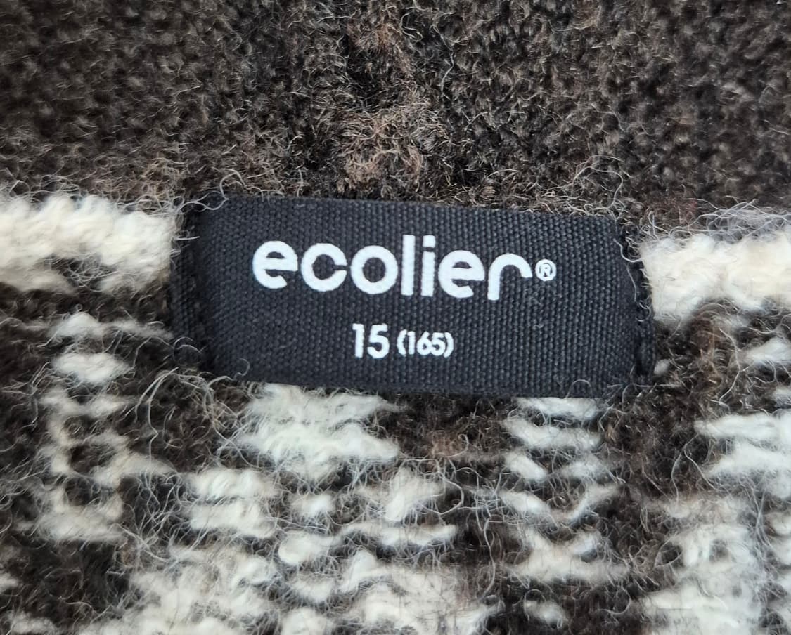 페어아일 니트 후드집업 상품이미지2