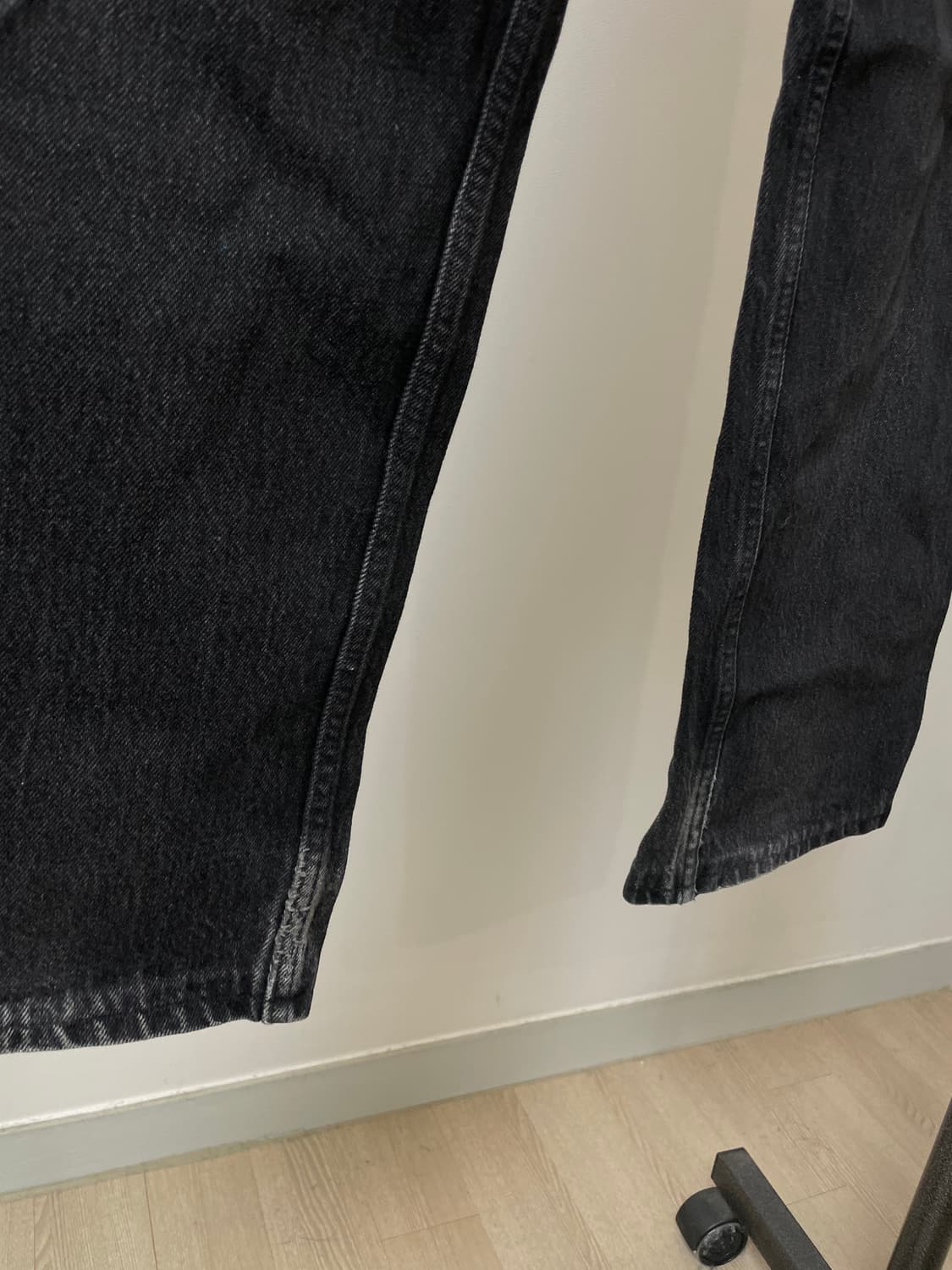 (30) 90s USA 리바이스501 흑청 데님팬츠 상품이미지4