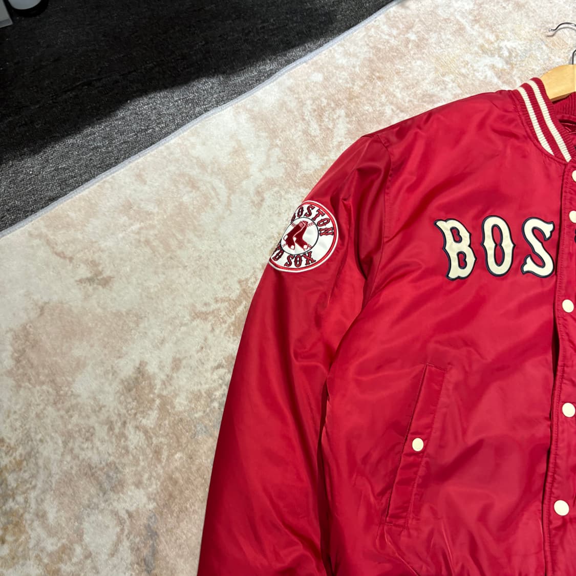 뉴에라 BOSTON 보스턴 빈티지 바시티 자켓 상품이미지2