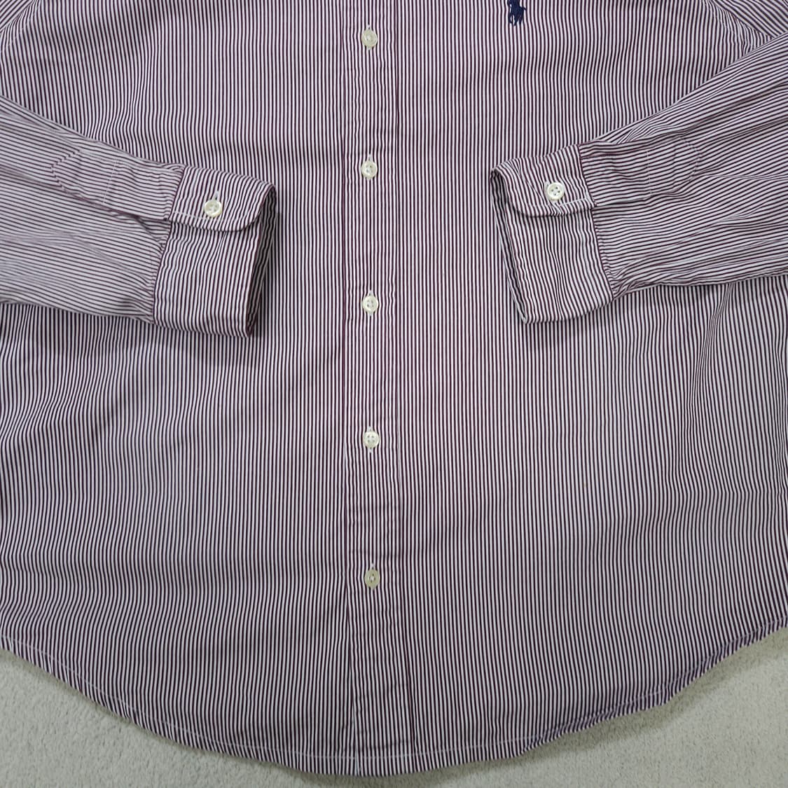 폴로 랄프 로렌 신형 스트라이프 셔츠 M 클래식핏 상품이미지4