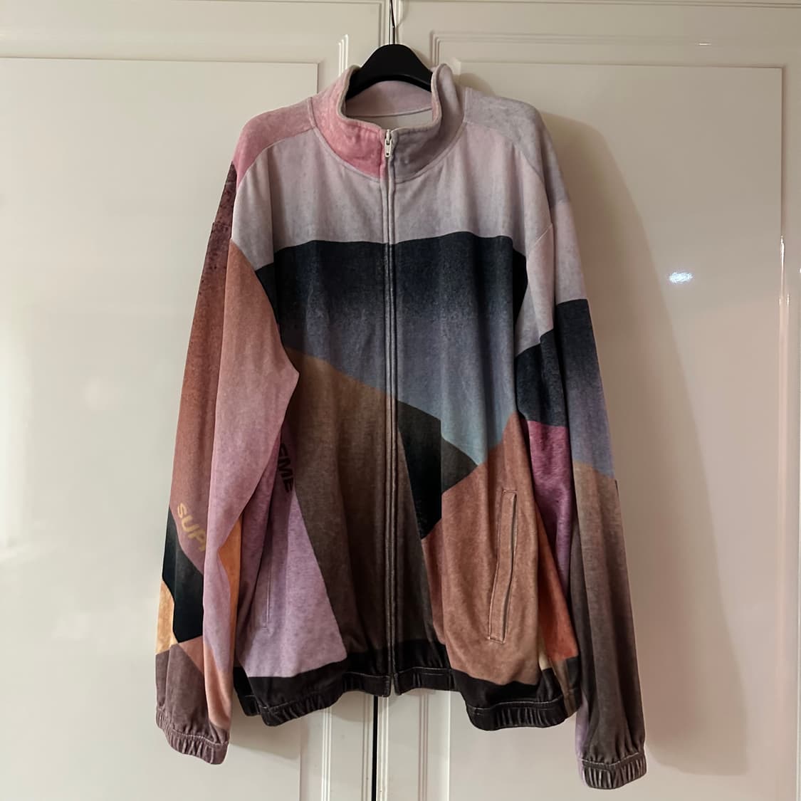 [XL]슈프림 지오 벨루어 트랙자켓 핑크 상품이미지2