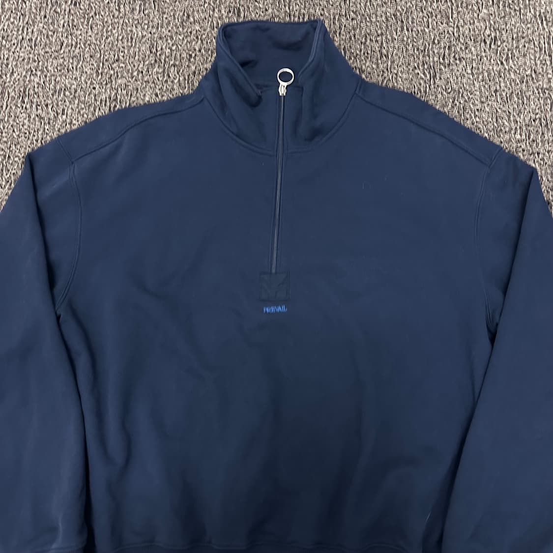 PREVAIL 프리베일 여성 하프넥 맨투맨 네이비 상품이미지2