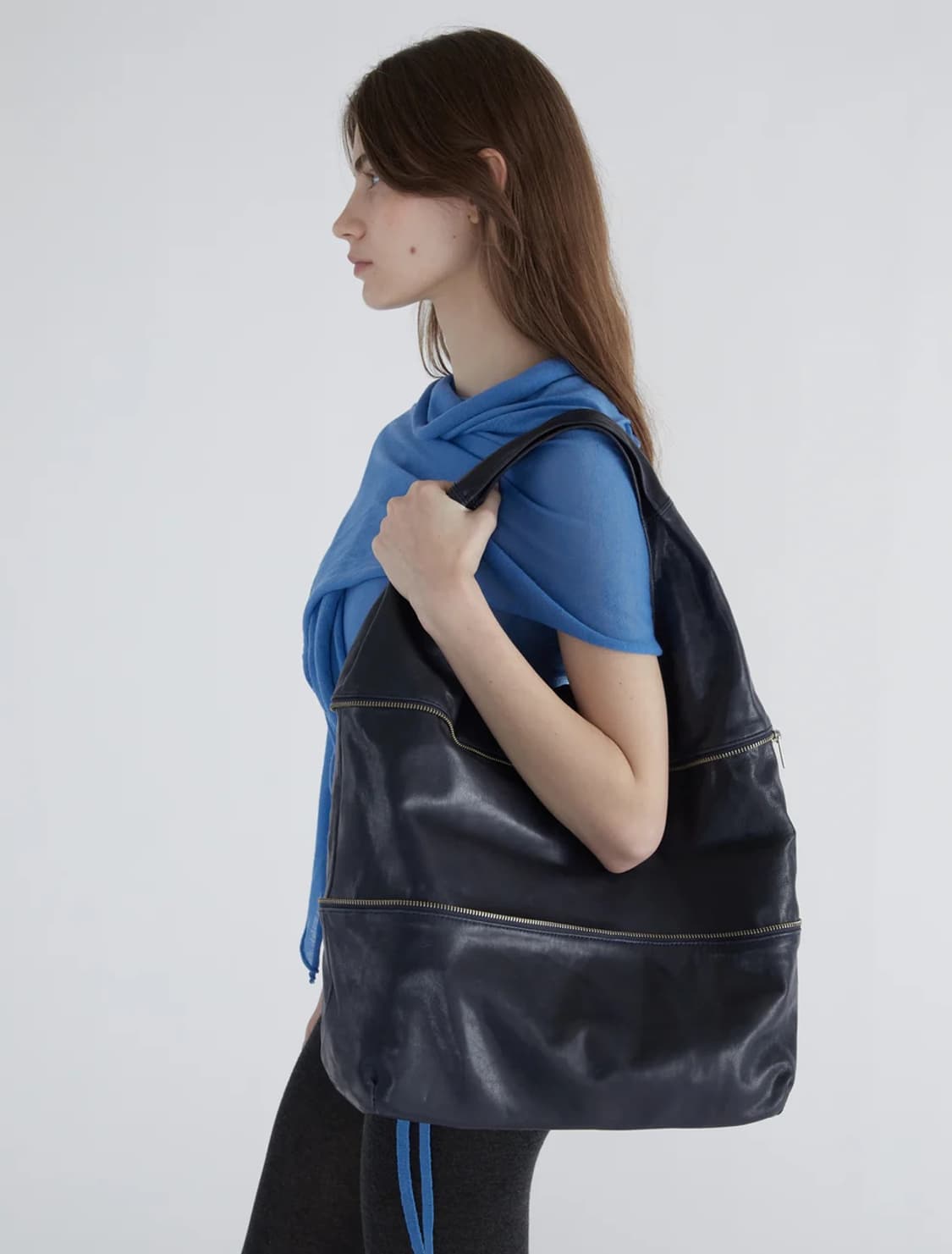 팔로마울 25fw Riba Zip 지퍼 숄더백/네이비 상품이미지3