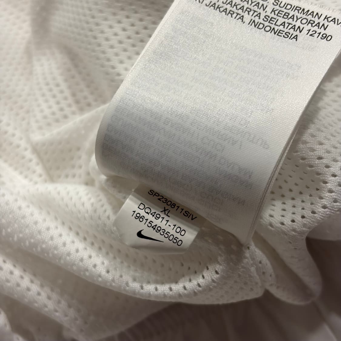 [XL] 나이키 윈드러너 화이트 바람막이 하프집업 D708 상품이미지7