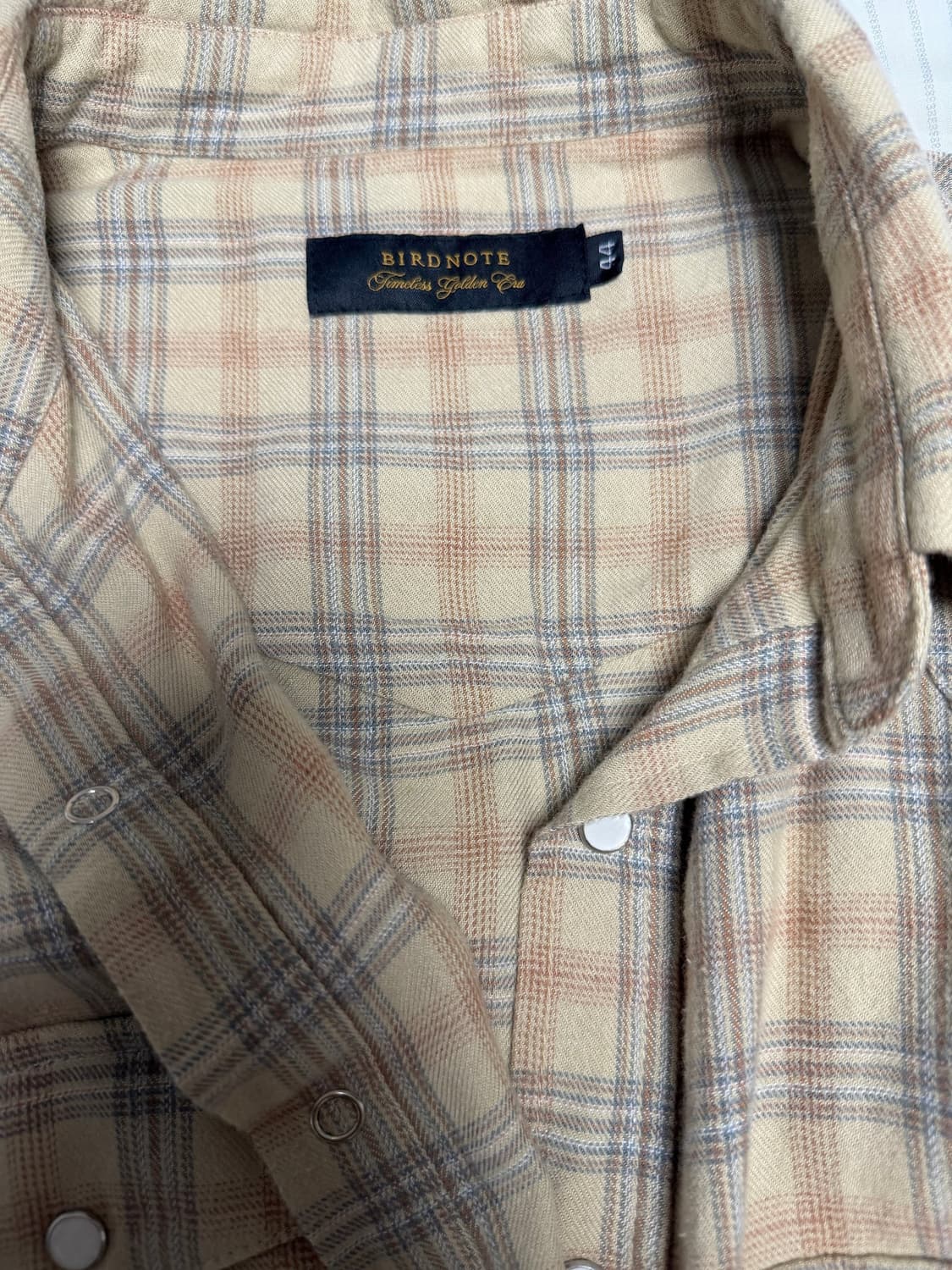 FLANNEL WESTERN SHIRTS (BEIGE) 44size 상품이미지2