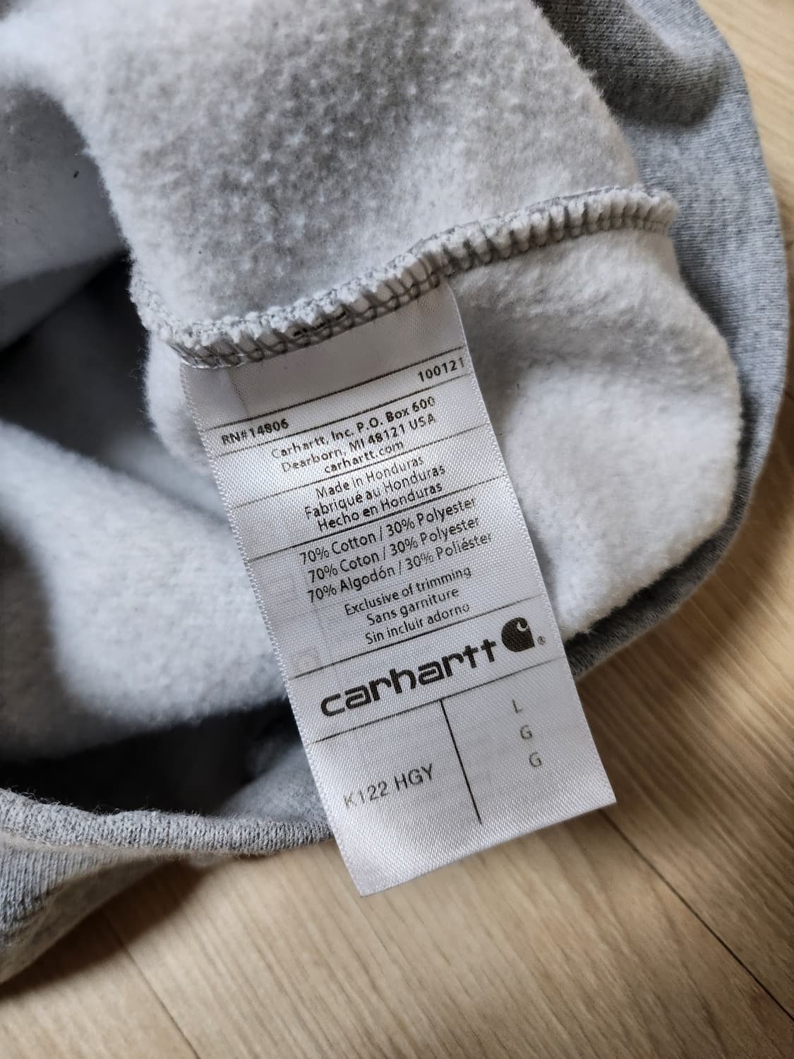 칼하트 후드기모집업(L 상품이미지7