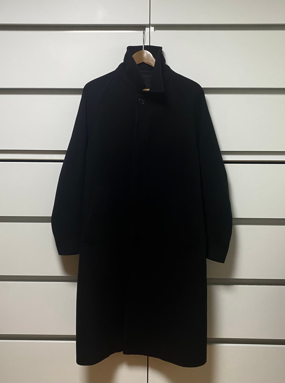 유니클로 네이비 롱코트 (M) 상품이미지1