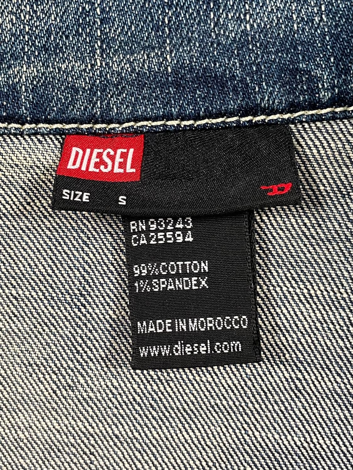 디젤 크롭 데님 바이커 자켓 상품이미지8