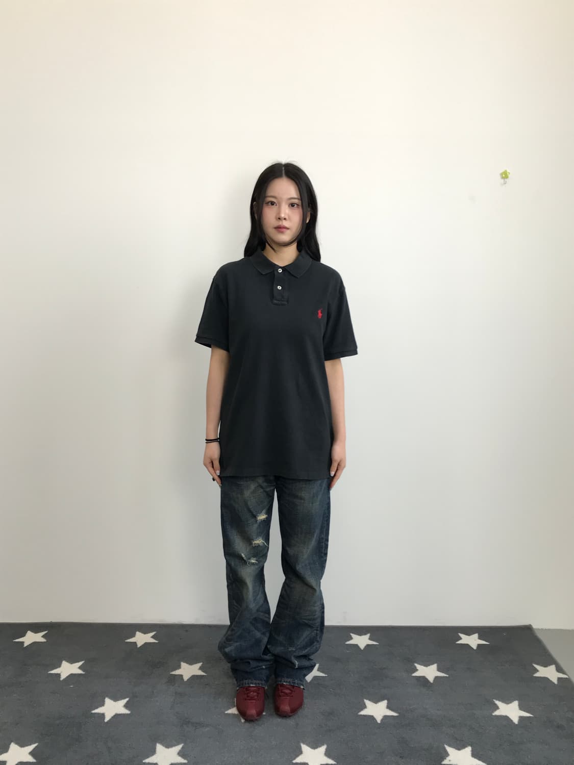 Polo Slim Fit Black Polo Shirt 상품이미지1