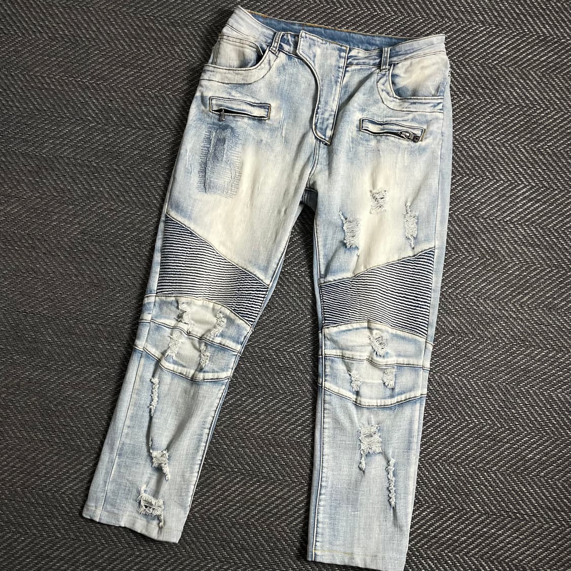 발망 디스트로이드 데미지 워싱 바이커 팬츠 y 5053 상품이미지1