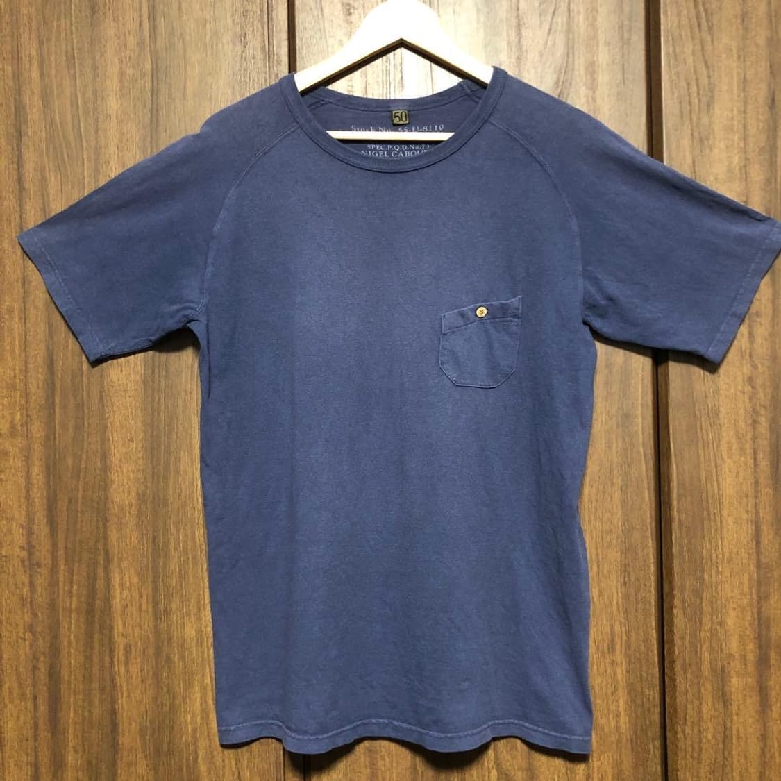 NIGEL CABOURN 포켓 반팔 티셔츠 네이비 상품이미지2