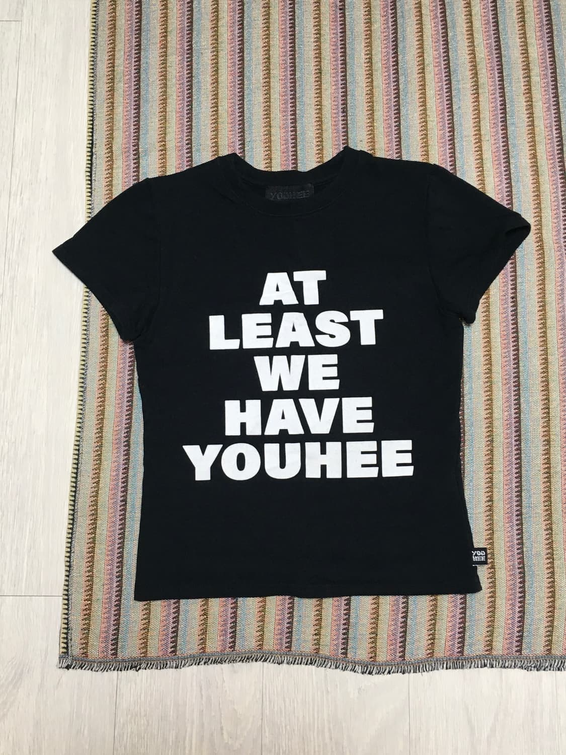 유희 LETTERING T-SHIRT BLACK free 상품이미지1