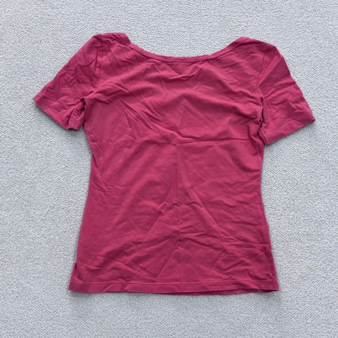 실측확인 베네통 라운드넥 반팔 티셔츠 0401E 상품이미지2