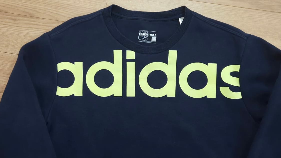 아디다스 네이비 기모 맨투맨 티셔츠 95 상품이미지2