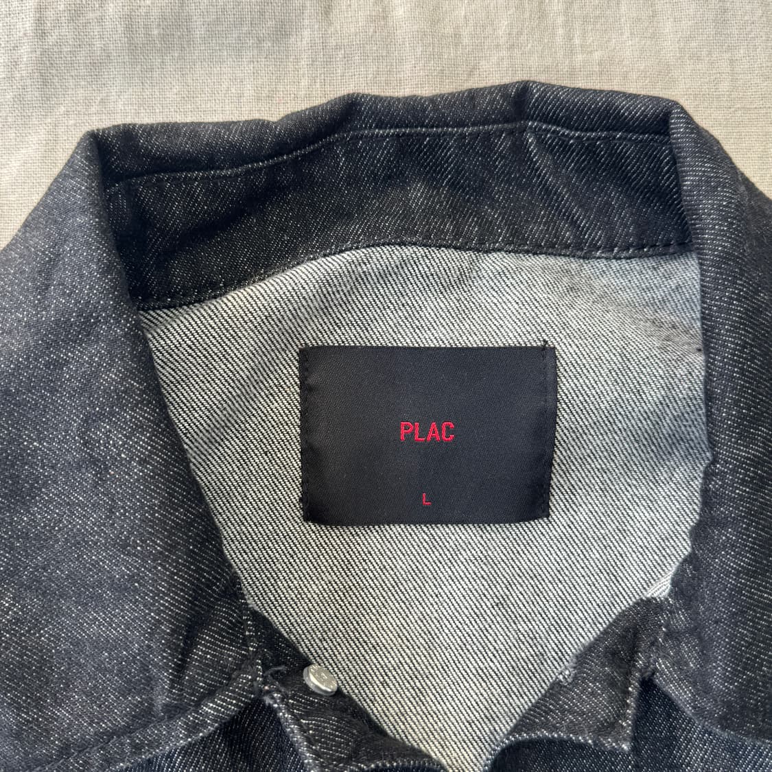 플랙 크롭 흑청 데님자켓 L 상품이미지4