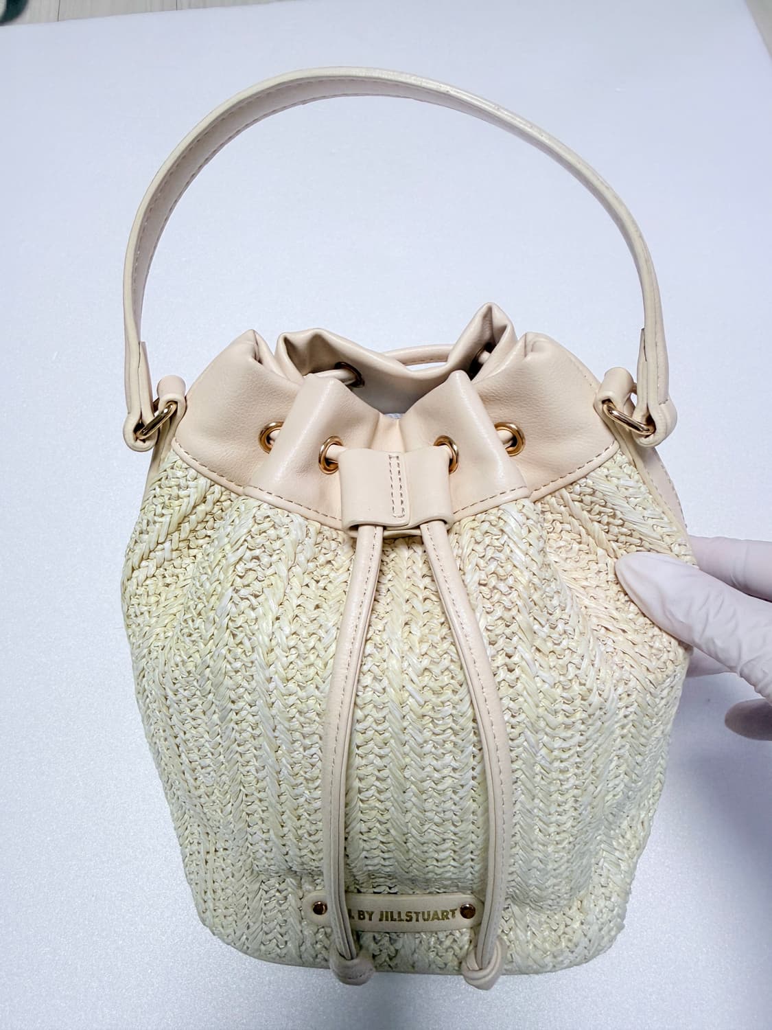 🤍질바이질스튜어트 라탄 버킷백 아이보리 토트백🤍 상품이미지4