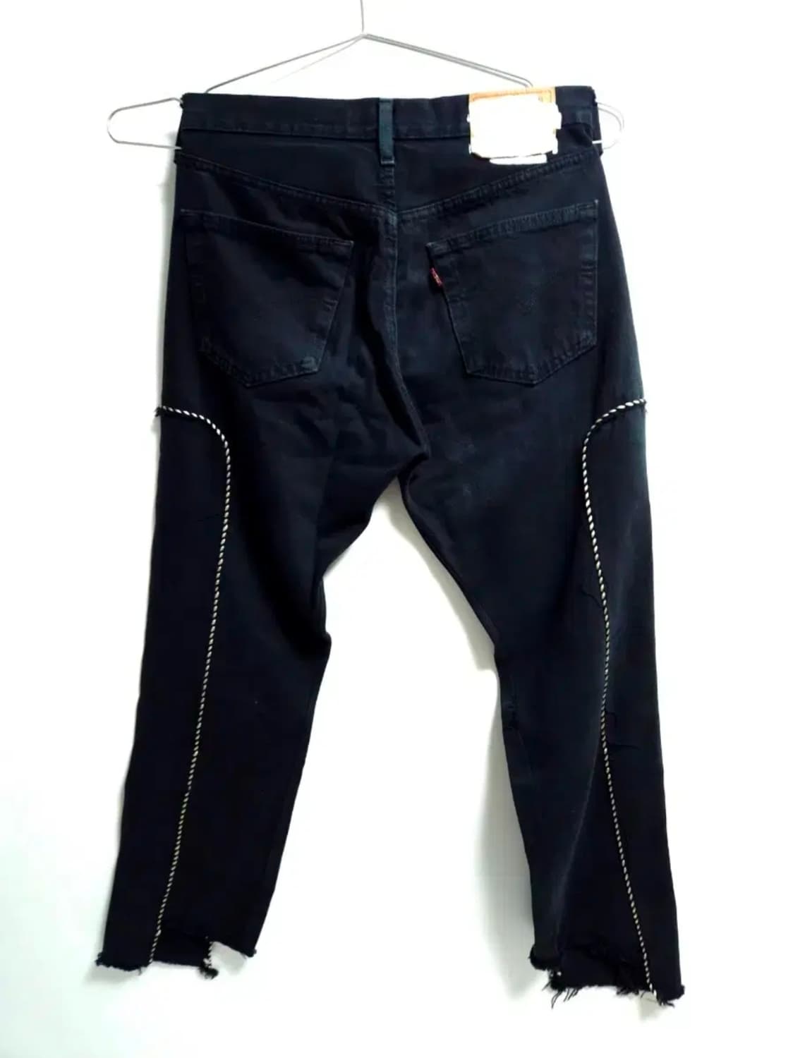 올드파크 블랙 리메이크 데님 팬츠 상품이미지5