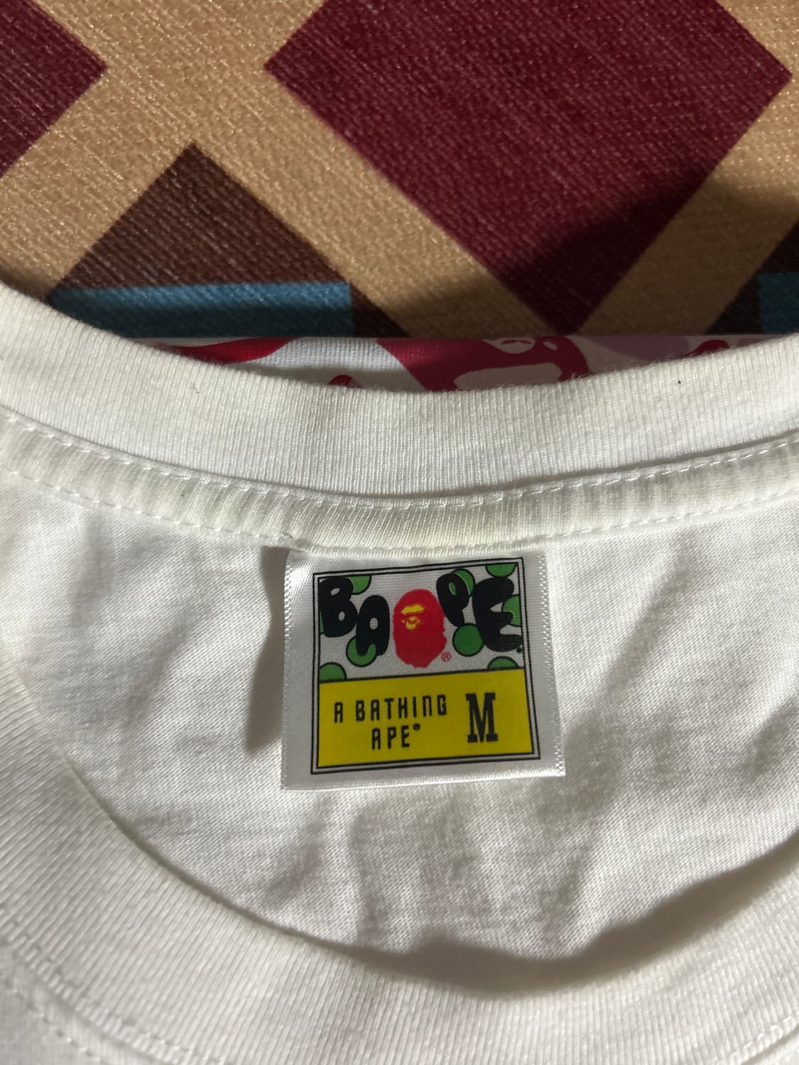 베이프 핑크 카모 반팔 M 상품이미지6