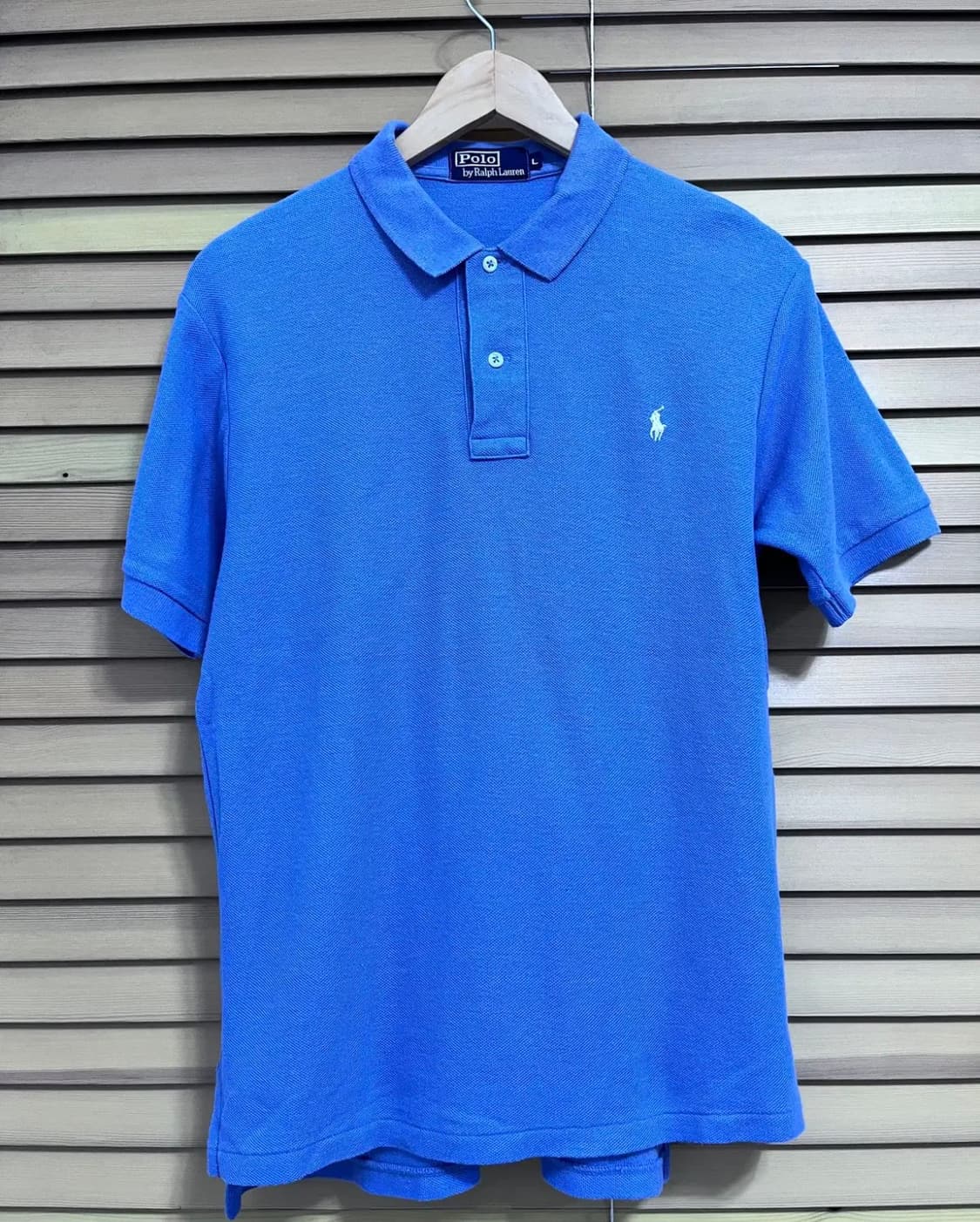 폴로랄프로렌 남성 퍼플 반팔PK티셔츠 L사이즈 상품이미지2