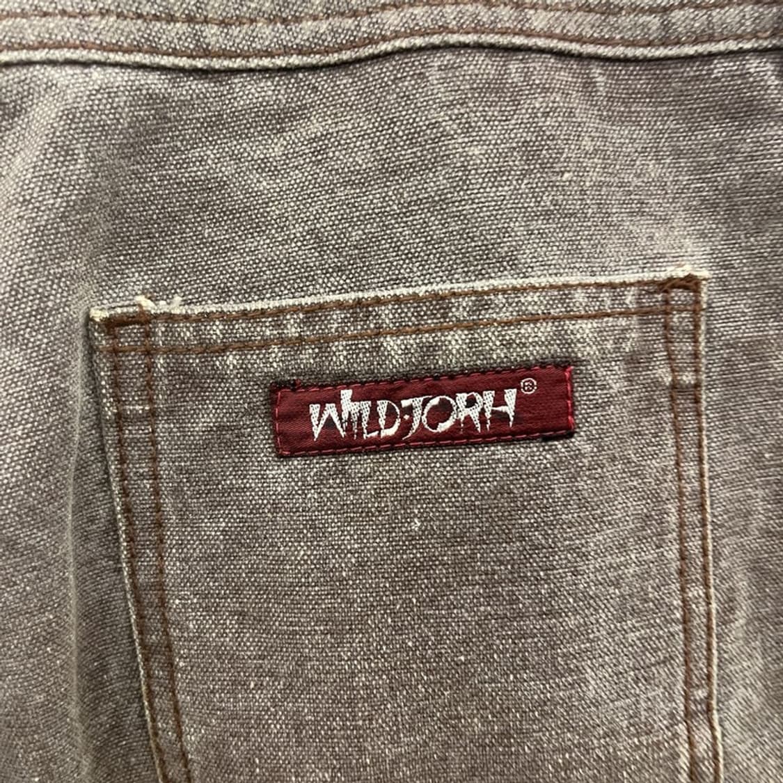 빈티지 올드스쿨 모던 캐주얼 워싱 와이드 코튼팬츠 35인치 C10765 상품이미지5