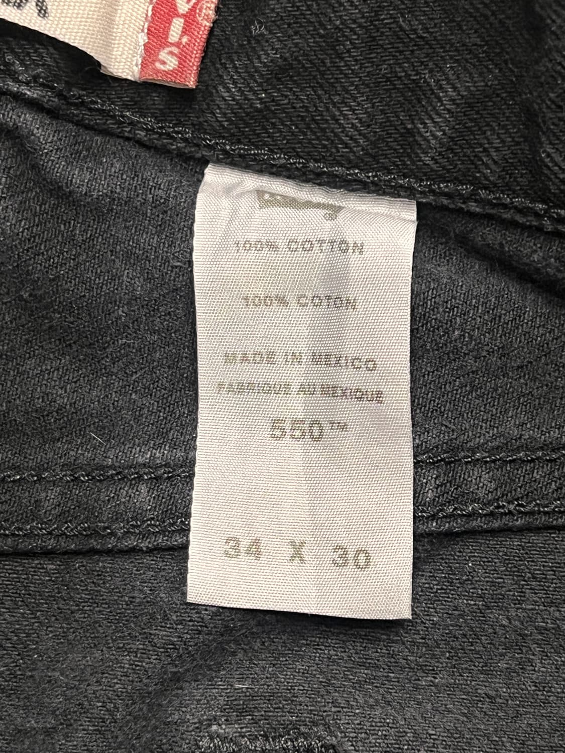 00‘s 리바이스550 블랙진 상품이미지9