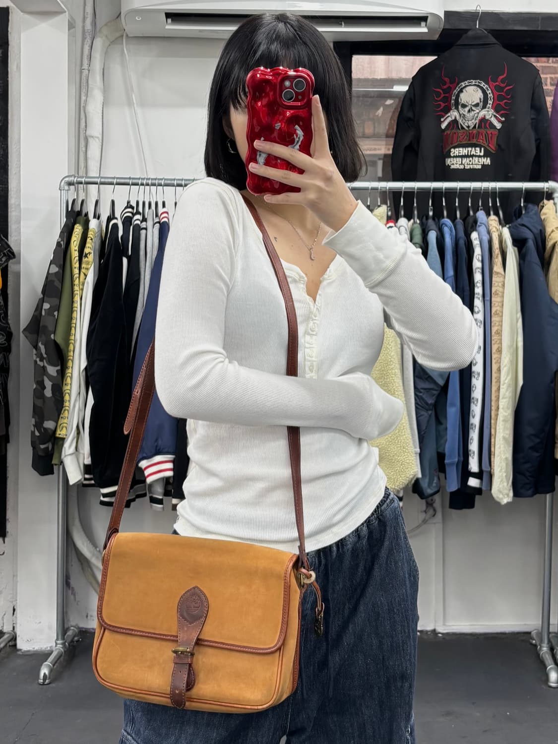 팀버랜드 누벅 숄더백  상품이미지1