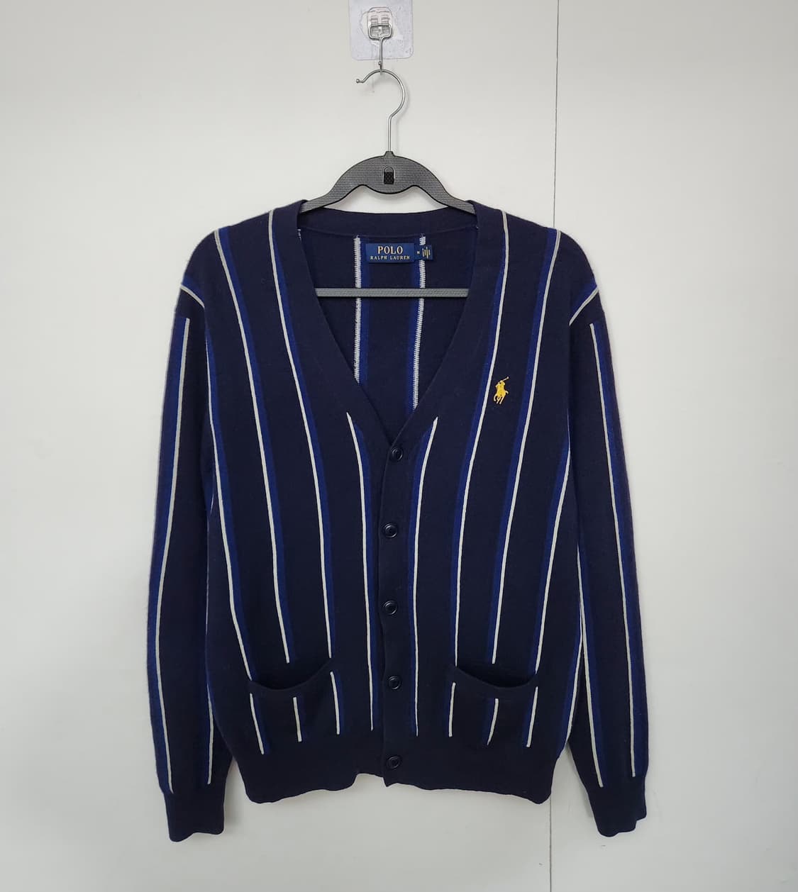 폴로랄프로렌 100 캐시미어가디건 브이넥가디건 스트리이프가디건 상품이미지1