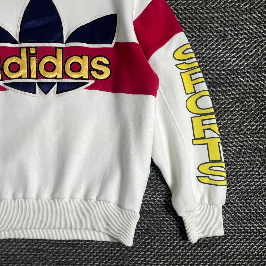 90s 아디다스 빅로고 레트로 박시핏 스웻 셔츠y 3542 상품이미지4