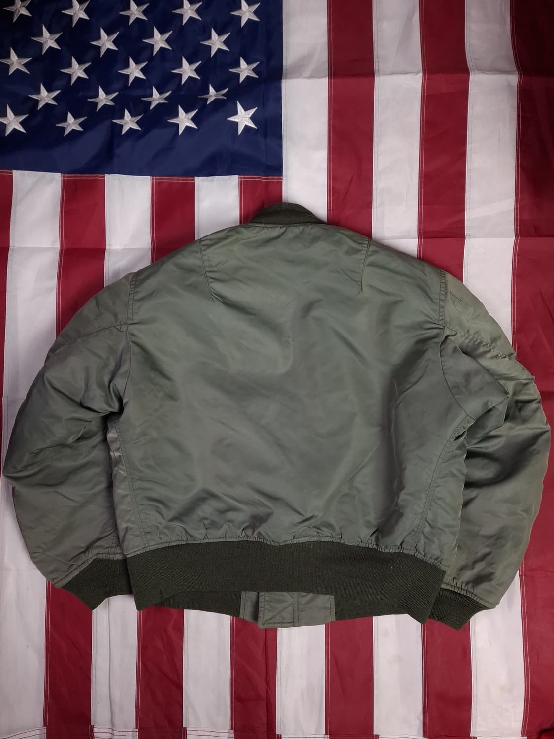 90's 미공군 mobil armer inc 복각 MA-1 울 항공자켓 상품이미지8