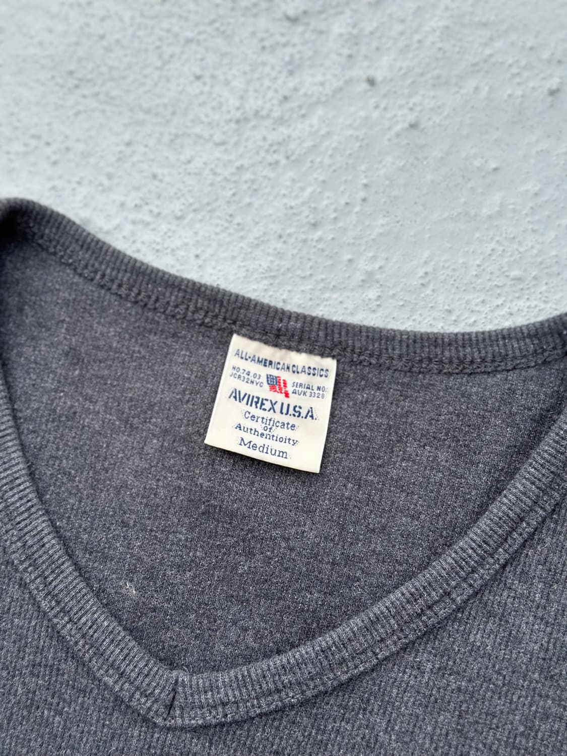 JPN Avirex 빈티지 아비렉스 골지 롱슬리브 상품이미지3