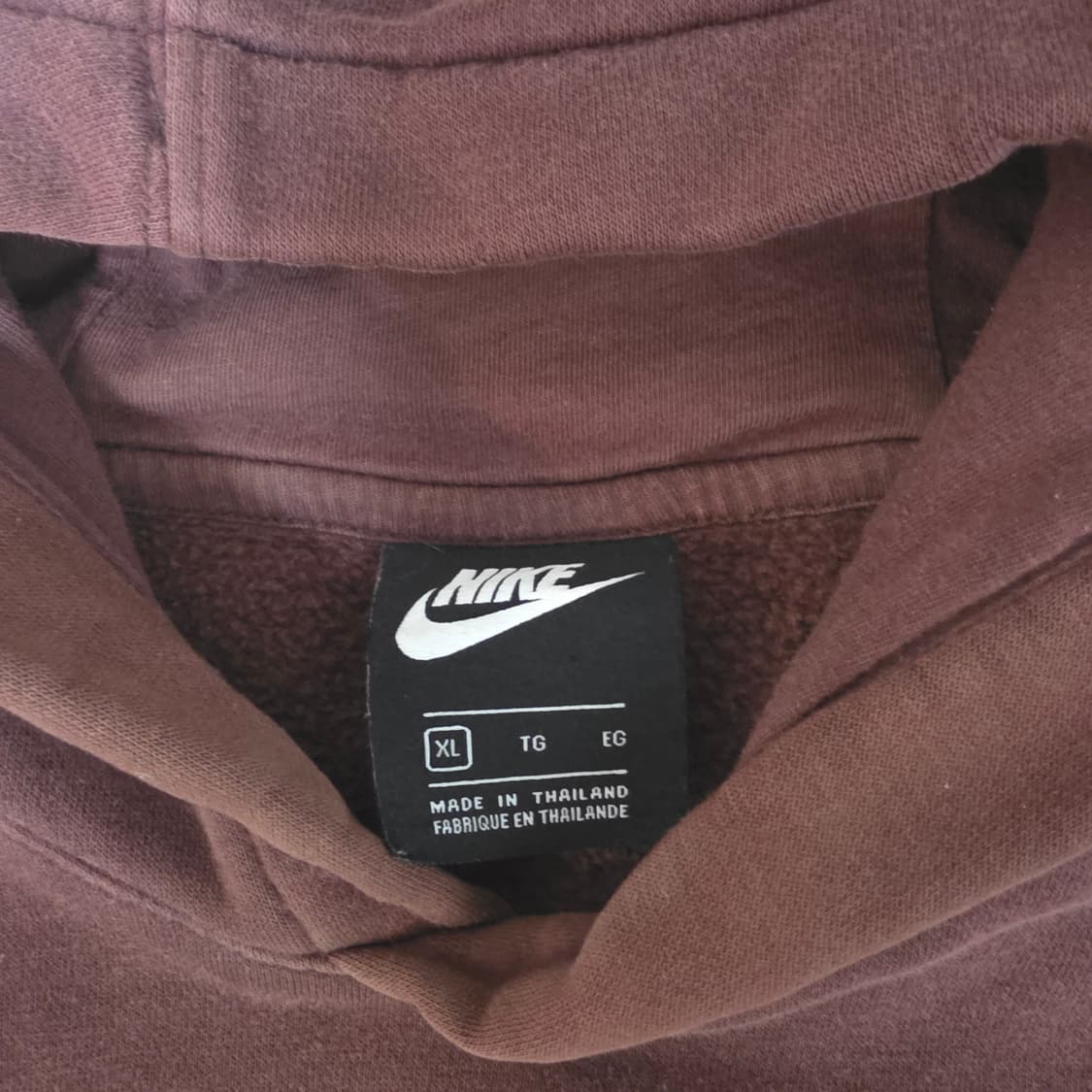 [XL] 빈티지 Y2K 나이키 브라운 데미지 후드티 트래쉬드 상품이미지6