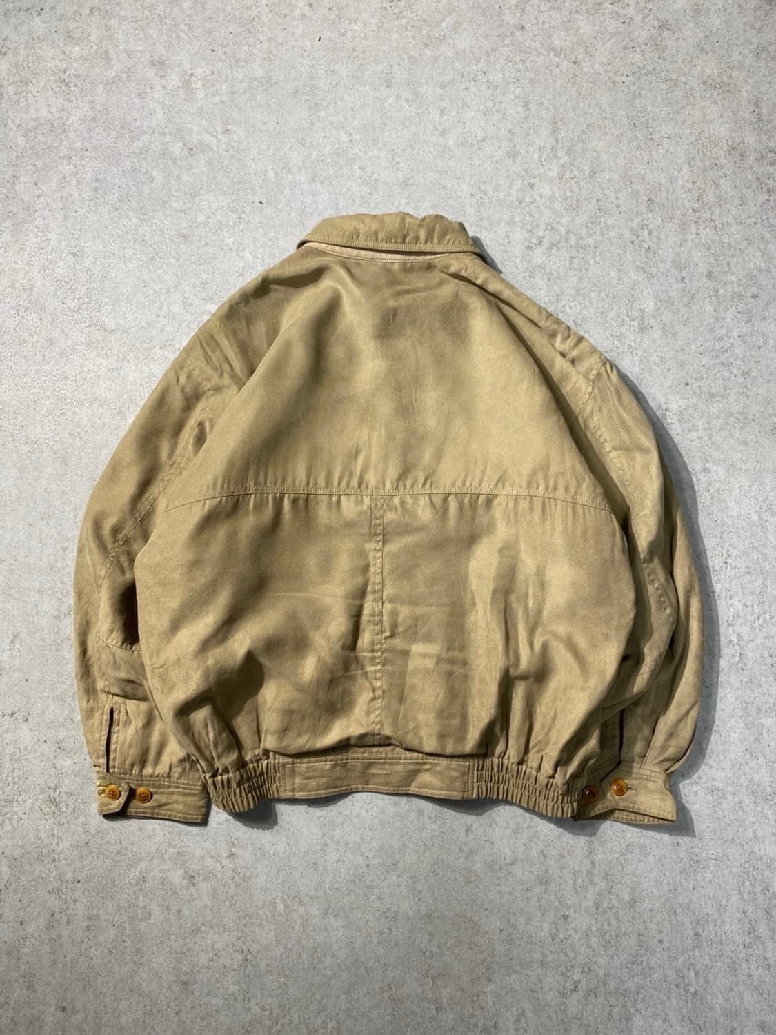 90s G.SELINA 재팬 베이지 봄버자켓 상품이미지7