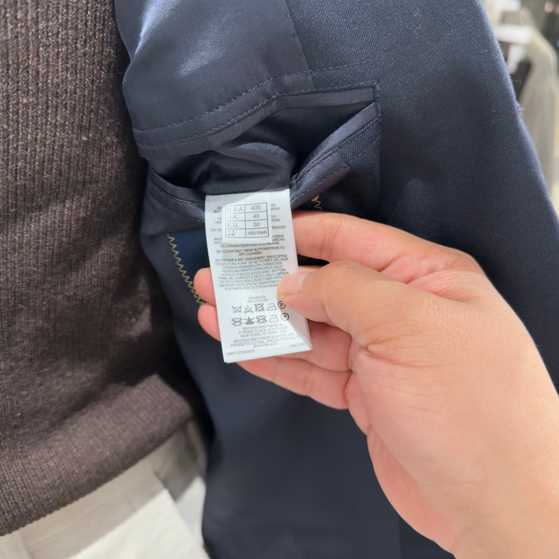 브룩스브라더스 트레디셔널 핏 아웃포켓 금장 네이비 블레이저 상품이미지7