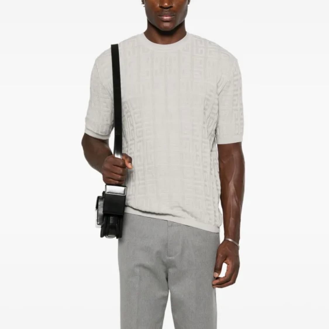 [S급/48] 펜디 x 마크제이콥스 FF 로고 반팔 니트 화이트 상품이미지7