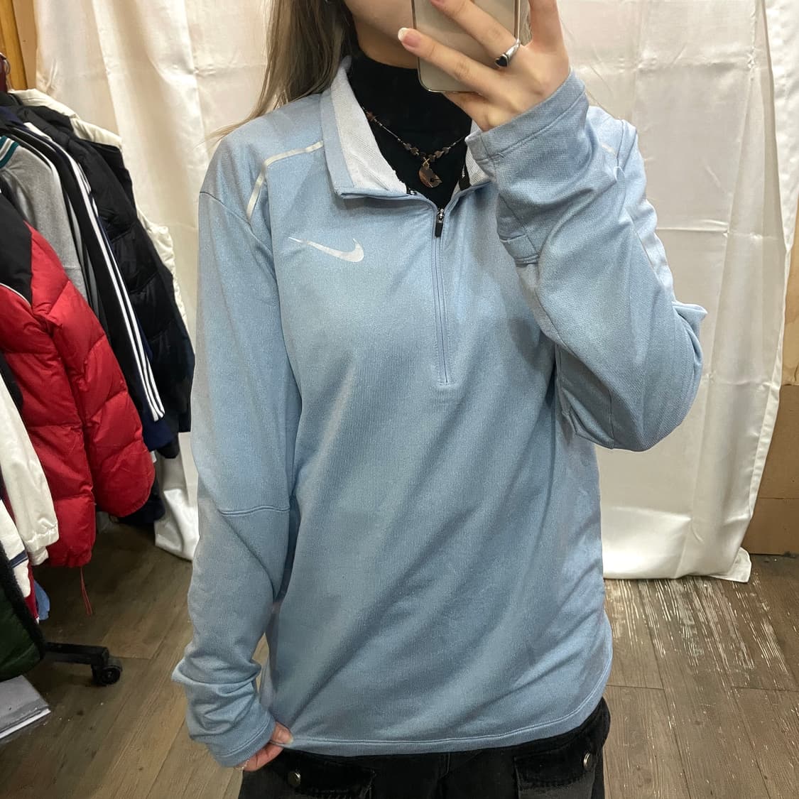 나이키 하늘 반집업 슬리브티 상품이미지1