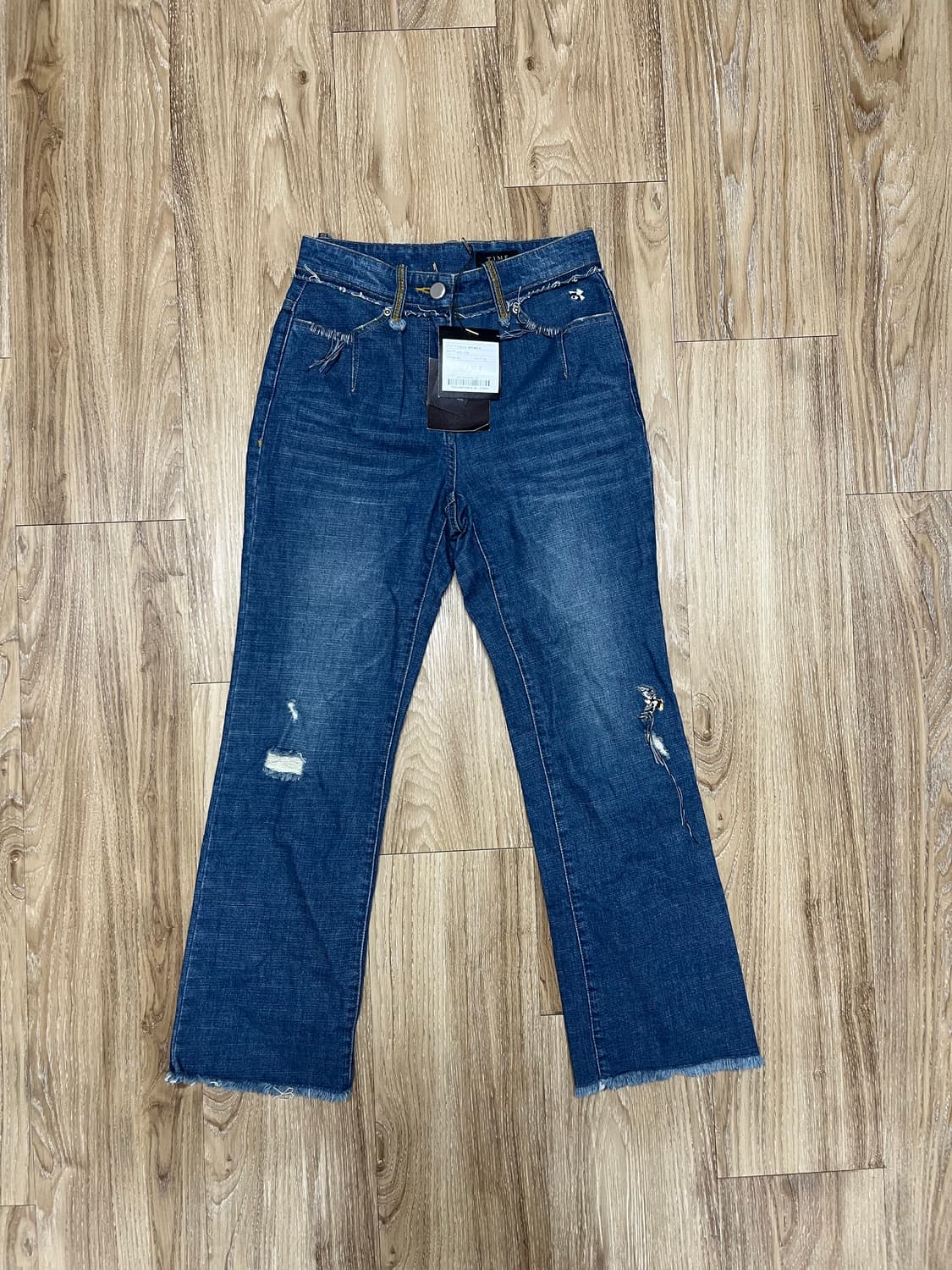 (새상품) 타임 컷오프 부츠컷 청바지 26 상품이미지1