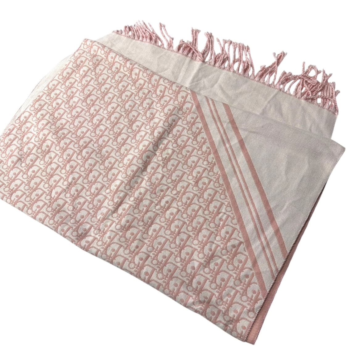 정품 디올 오블리크 캐시미어 딸기우유 머플러 상품이미지4