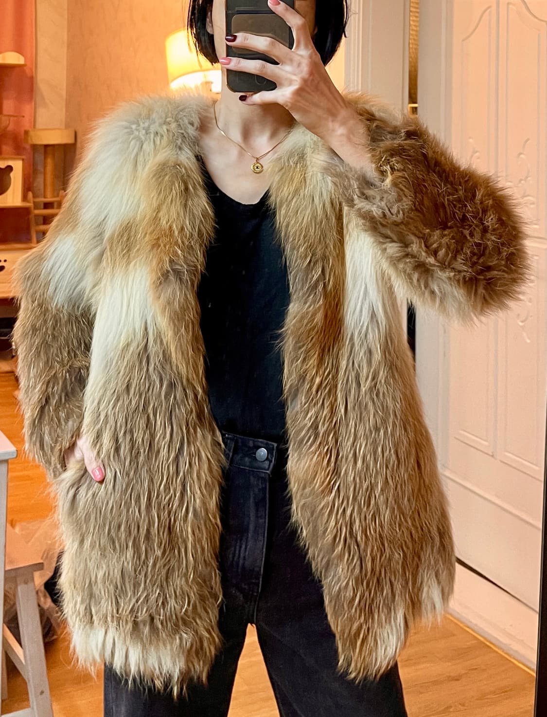 리스트(LIST) 천연 폭스 퍼코트(55~66) 상품이미지9