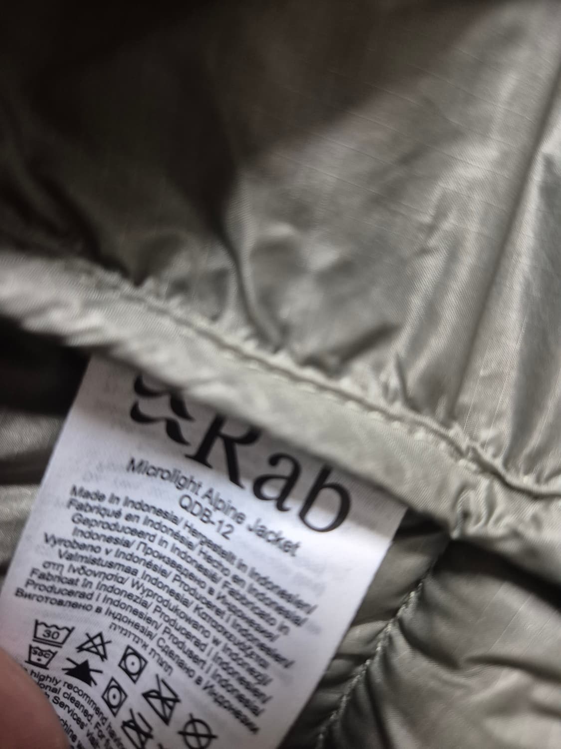 Rab 마이크로라이트 알파인 L 사이즈 상품이미지5