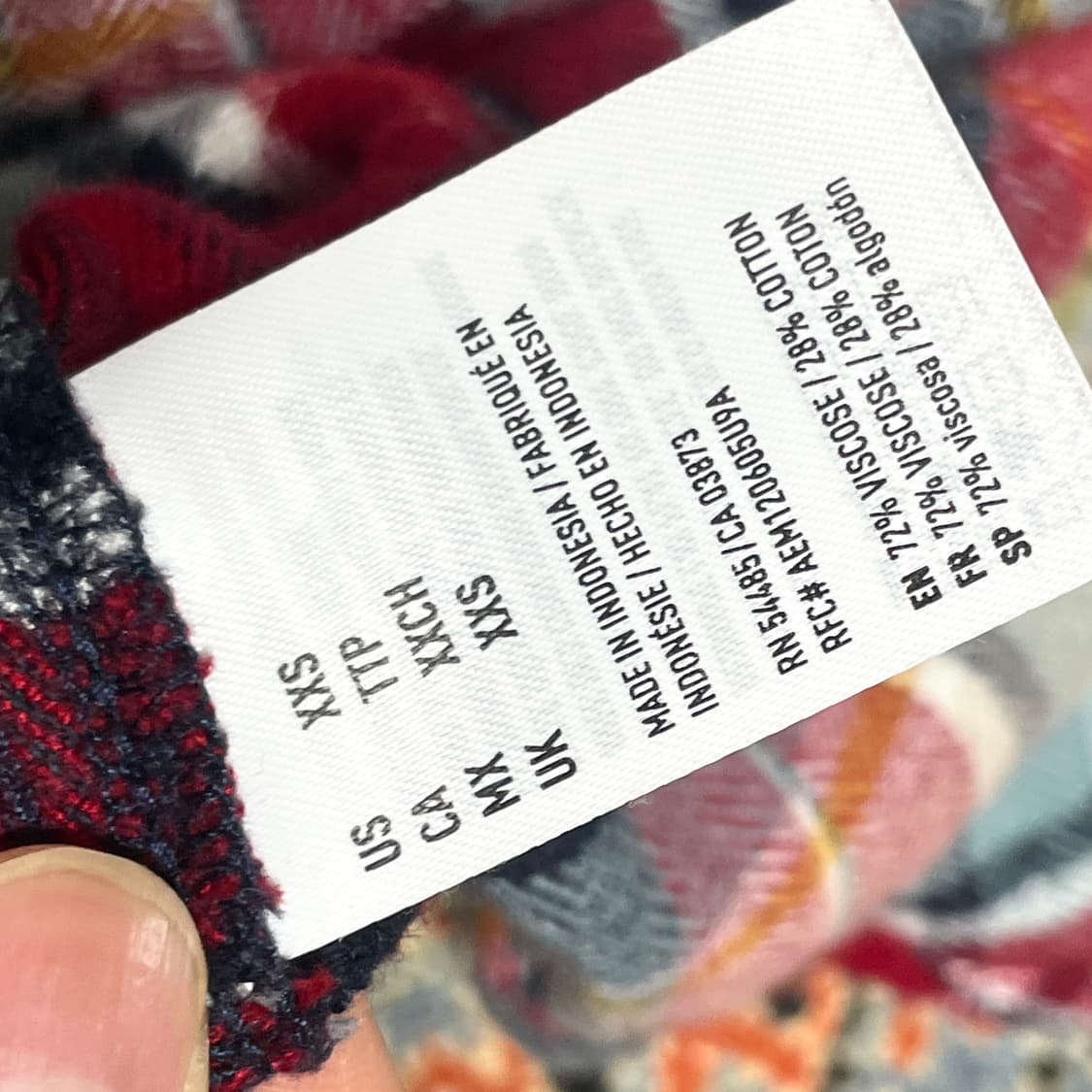 아메리칸이글 레드 체크 말랑면 웨스턴셔츠 여성XXS 상품이미지6