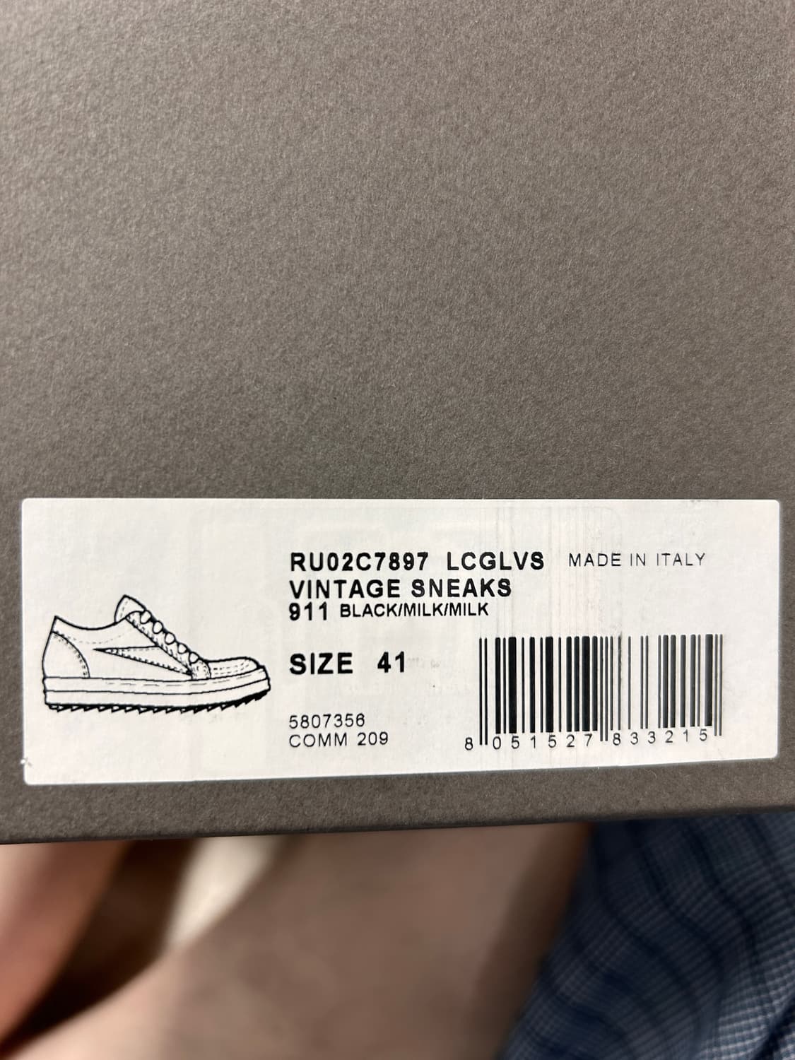 릭오웬스 빈티지 스니커즈 릭반스 41 상품이미지5