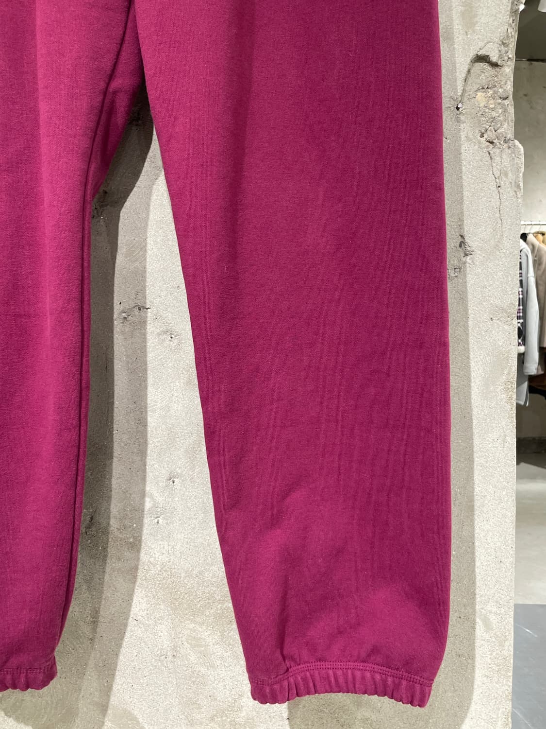 스투시 버건디 스탁 로고 스웻 팬츠 상품이미지5