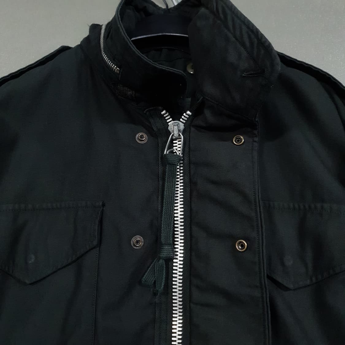 실측 L) 80s 미군 USA 2세대 오리지널 M65 필드 자켓 스몰 숏 상품이미지2