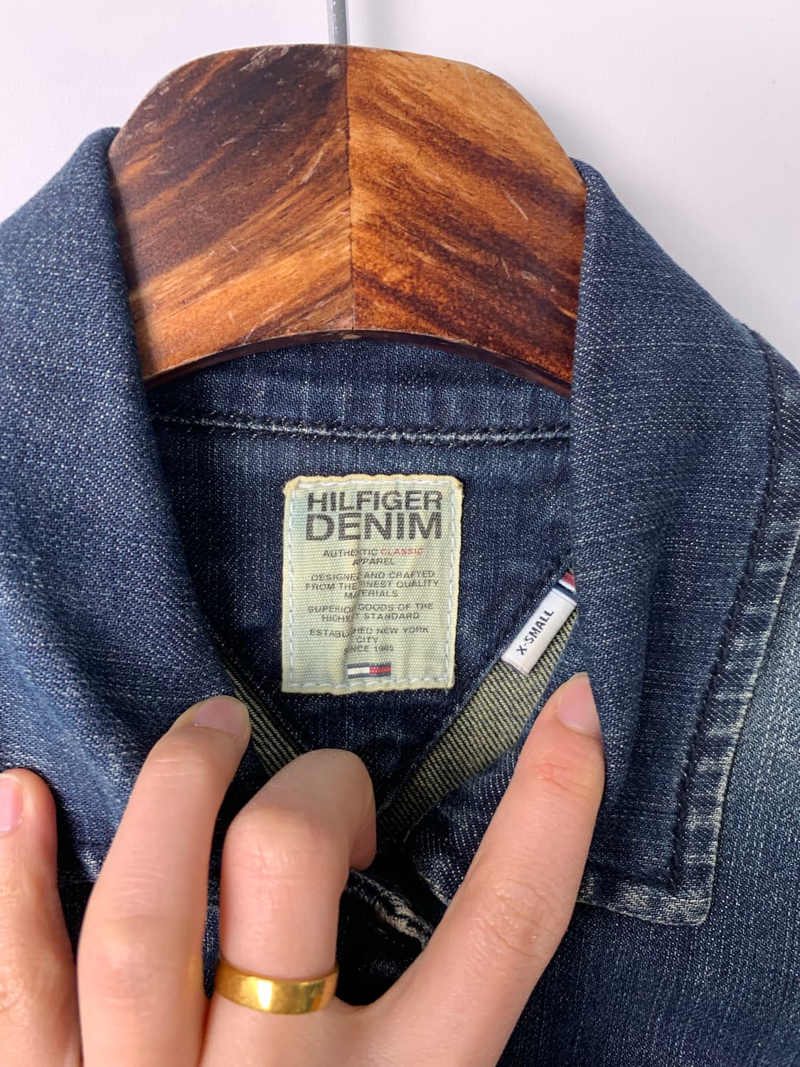 타미힐피거 포켓 워싱 데님 자켓 상품이미지6