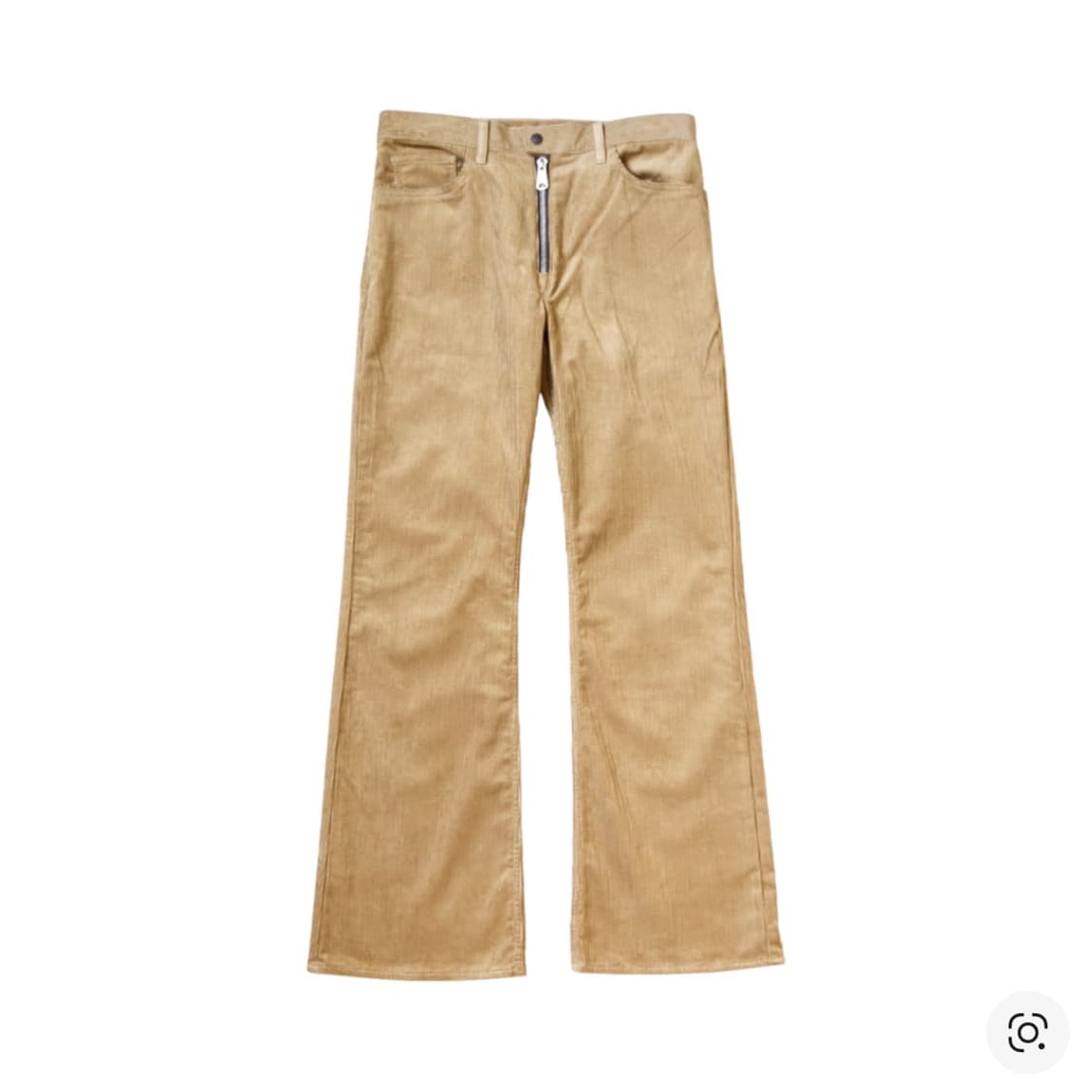 캐피탈 8W 코듀로이 5P 지퍼 랫 플레어 팬츠 베이지 상품이미지1