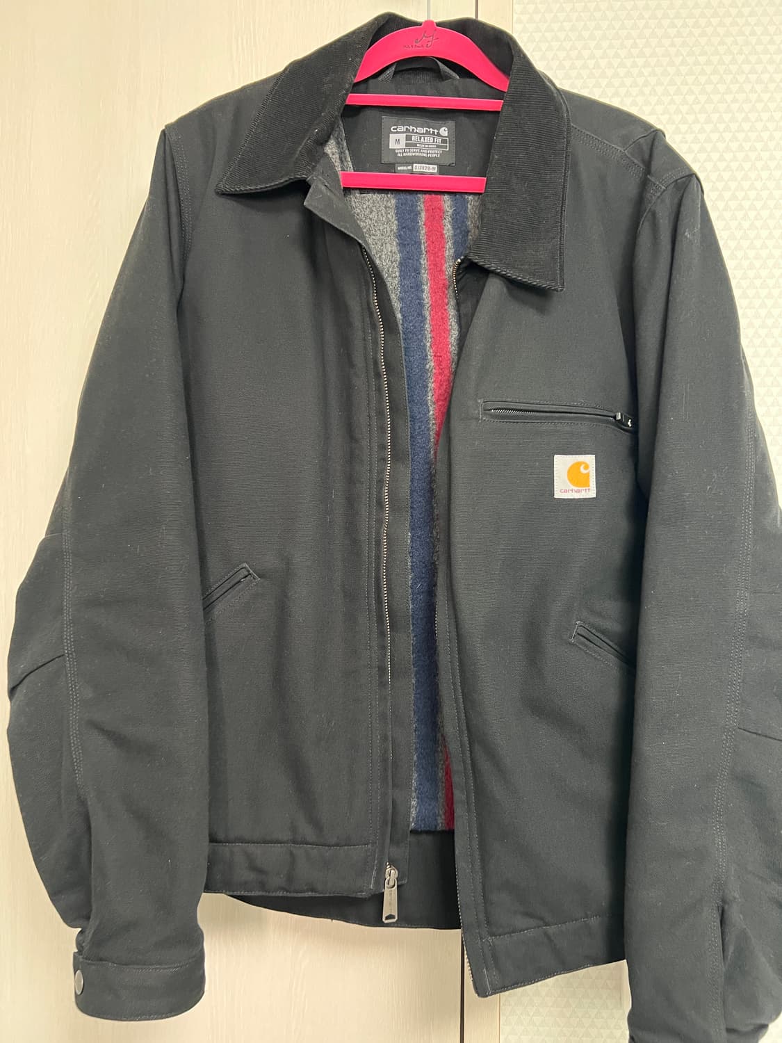 칼하트 덕 디트로이트 자켓 블랙 M 사이즈 팝니다 상품이미지1