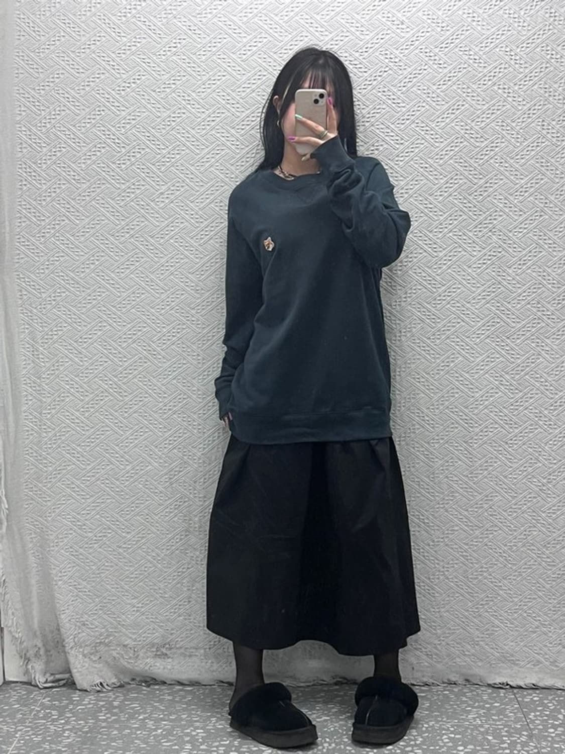 메종키츠네 빈티지 폭스패치 맨투맨 스웻셔츠 XL C07240 상품이미지2